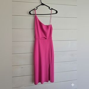 Petal & Pup One Shoulder Pink Dress